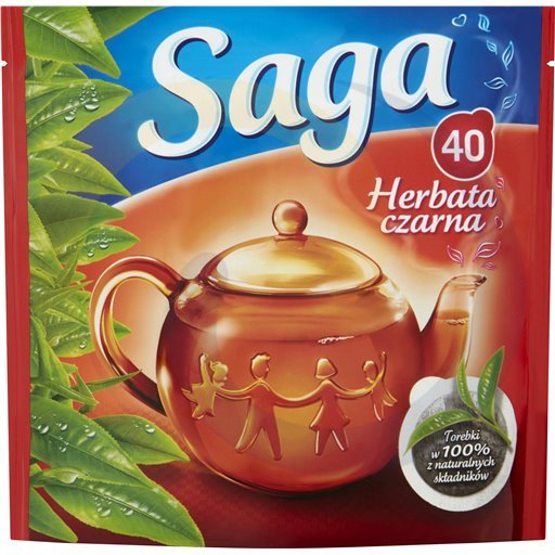 Saga Herbata ex. czarna 40t/20szt  kod:8714100807347