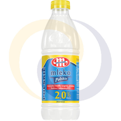 Mlekovita Mleko polskie 2% butelka 1,0l/6szt  kod:5900512850023