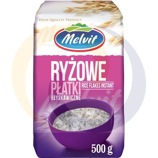 Płatki ryżowe błyskawiczne 500g/12szt Melvit (83.6079)