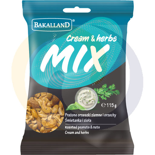 Bakalland Mix Orzechów Śmietanka i Zioła 115g/8szt  kod:5900749102506