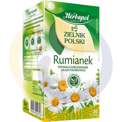 Herbapol Ex Herbata Zielnik Polski Rumianek20t 1,5g/12sztE Herbapol kod:5900956003009