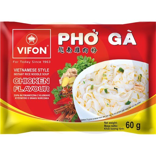 Tan-Viet Zupa PHO GA z kluskami ryżowy.kurczak 60g/18szt  kod:5901882018723
