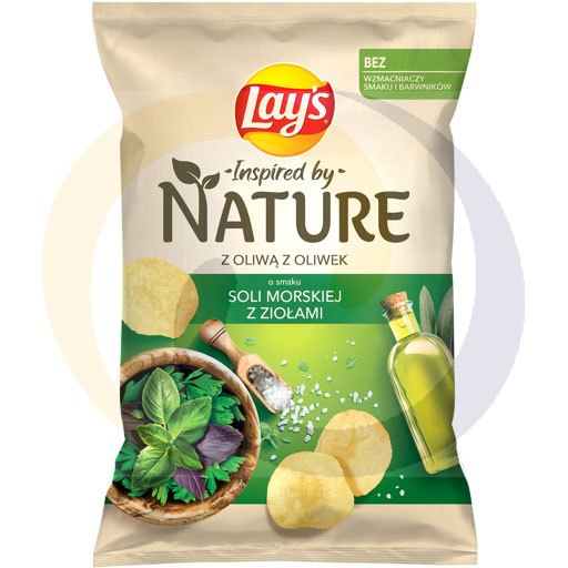 Frito Lay Chipsy Lays nature sól mors.z zioła 120g/10szt  kod:5900259116291