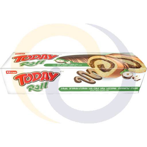 Rolada z kremem orzechowym Today 270g/12szt Elvan