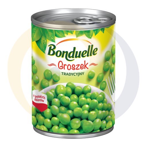 Groszek konserwowy tradycyjny 400ml/400g/12szt Bonduelle (41.649)