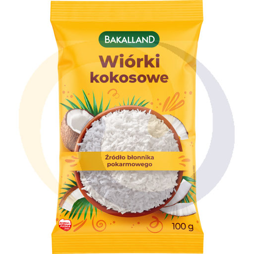 Wiórki kokosowe 100g/12szt Bakalland (60.4851)