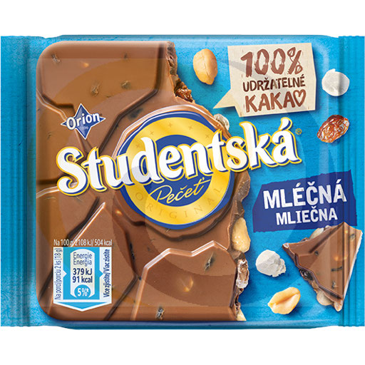 Nestle - słodycze, kawy Czekolada Studentska Mleczna 90g/14szt Nestle kod:8593893776814