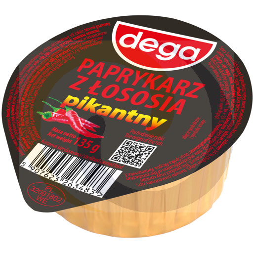 Spicy salmon paprikash 135g/16pcs Dega