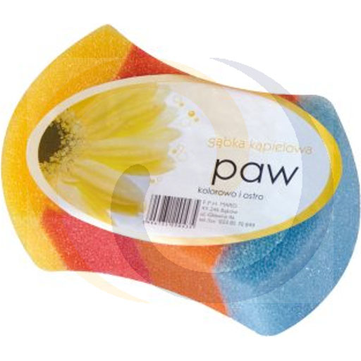 Paw bath sponge, colorful and sharp Pansy (55.7801)
