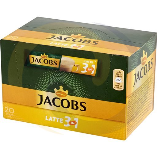 Kawa 3w1 Jacobs Cafe latte 12,2g/20szt/6dis Jacobs (41.1071)