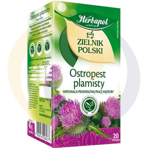 Herbapol Herbata Ziel.Polski Ostropest 20t*2,0g/12szt  kod:5900956006277