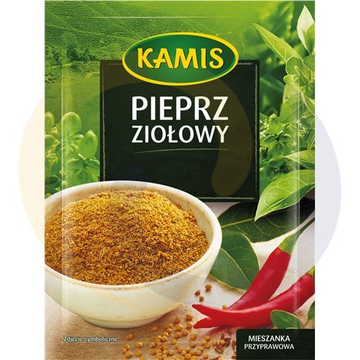 Kamis suchy Przyprawa pieprz ziołowy mielony 15g/20szt Kamis kod:5900084013017
