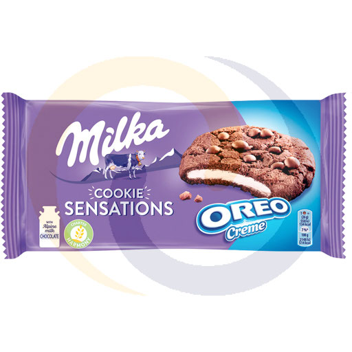 Milka Sens. oreo creme cookies 156g/12 pcs Mondelez (84.289)