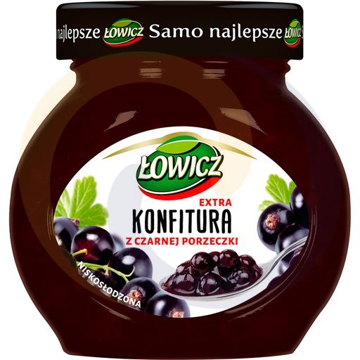 Konfitura Łowicz czarna porzeczka 240g/8szt Agros Nova (99.1608.end)