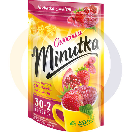 Mokate - herbaty Herb. Minutka z malinką trusk.i grant 30+2t/10szt Mokate kod:5900396014832