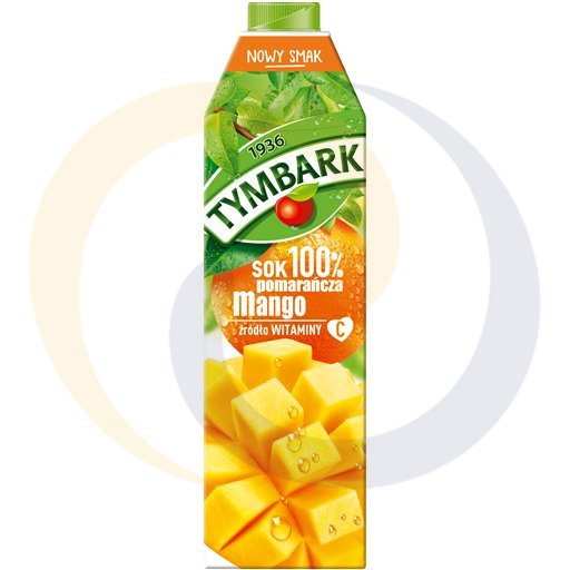 Tymbark Sok 100% pomarańcz-mango karton 1,0l/12szt  kod:5900334017543