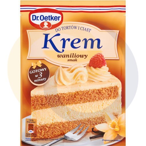 Dr. Oetker Krem do tortów i ciast waniliowy 120g/20szt Dr.Oetker kod:5900437013206
