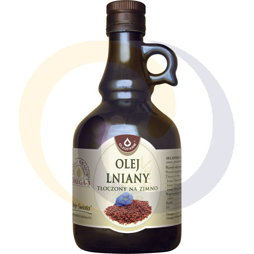 Olej lniany 500ml/6szt Oleofarm (48.12665)