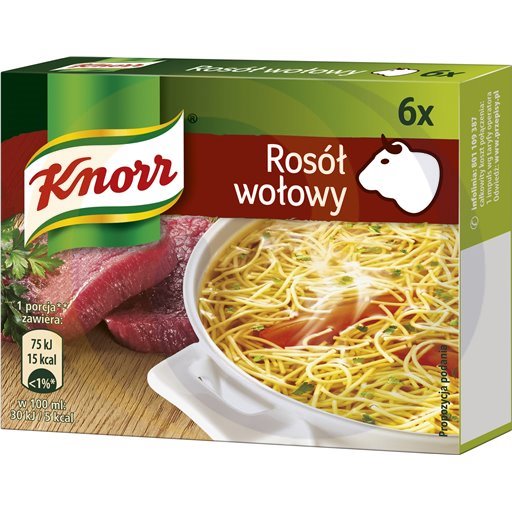 Knorr Rosół wołowy 3,0l 60g/24szt  kod:8711200354344