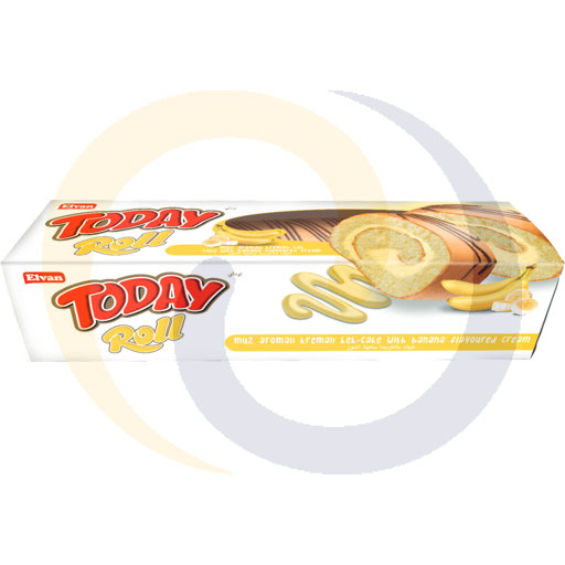 Rolada z kremem bananowym Today 270g/12szt Elvan