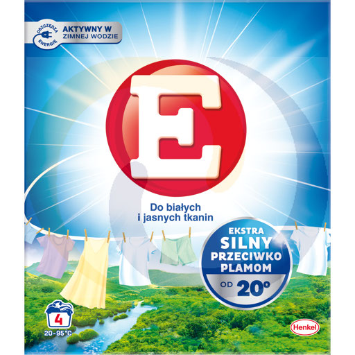 WASHING POWDER E 220G 4P FOR WHITE AND LIGHT COLOURS