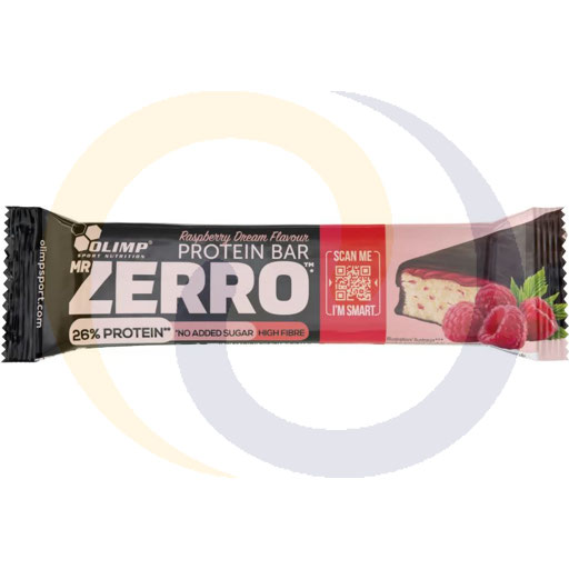 Baton Mr Zerro Protein Bar raspberry 50g/25szt Olimp (80.6833)