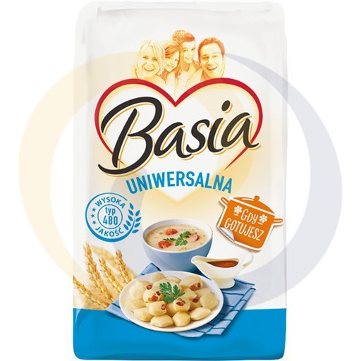Mąka Basia uniwersalna typ480 1,0kg/10szt Goodmills (25.1081)