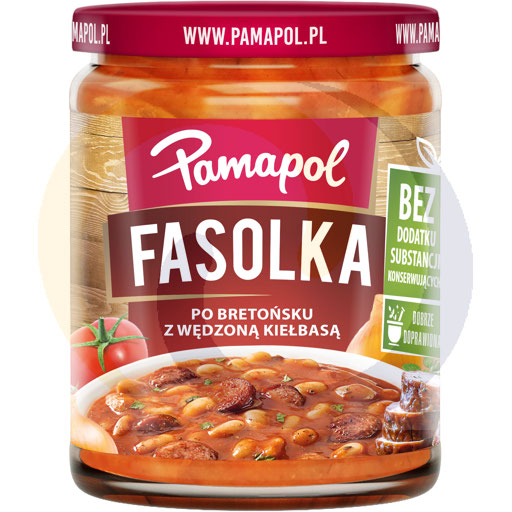 Fasola po bretońsku z kiełb. 500g/8szt Pamapol