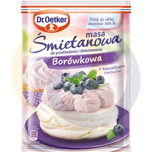 Dr. Oetker blueberry cream mass 65g/25pcs