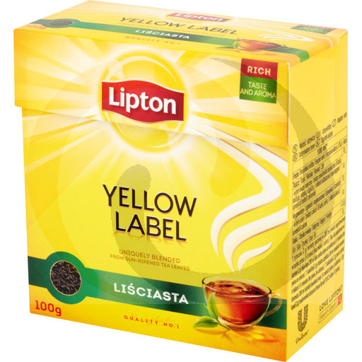 Lipton Herbata  liść.YL 100g/12szt  kod:8718114822877