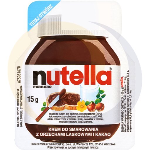 Ferrero Krem Nutella 15g/60szt  kod:80751151