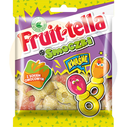 Van Melle Fruit-tella żelki Kwaśne smoczki 90g/30szt  kod:8003440992890