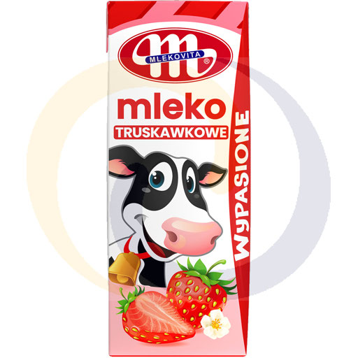 Mlekovita Mleko UHT o smaku truskawkowym 200ml/30szt  kod:5900512300498