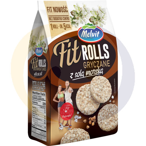 Rolls Fit Gryczany z solą morską 60g/6szt Melvit