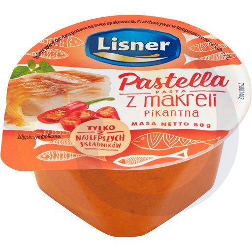 Lisner Pastella z makreli pikantna 80g/6szt  kod:5900344007343