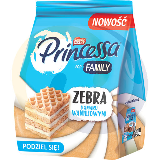 Nestle - słodycze, kawy Wafel Princessa Zebra waniliowa 150g/12szt Nestle kod:7613287529817