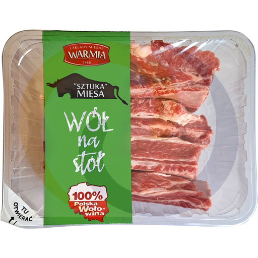 Warmia- Szponder wołowy tacka 0,45kg/3szt Warmia kod: