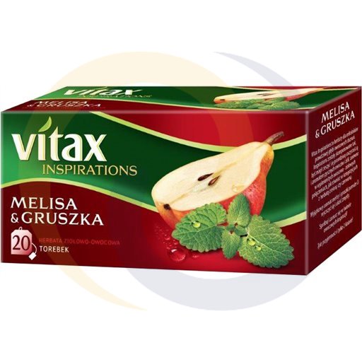 Vitax Herbata Inspirations melisa gruszka 20t*2,0g/12szt  kod:5900175431553