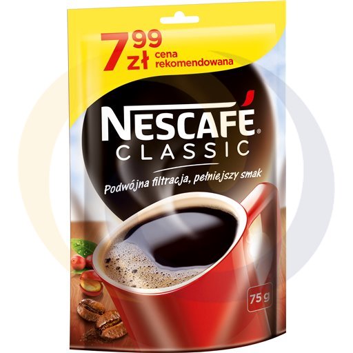 Nestle - słodycze, kawy Kawa rozp. Nescafe Classic doypack 7,99zł 75g/10s Nestle kod:7613036908344