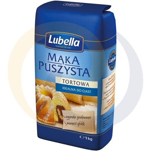 Mąka puszysta tortowa typ 450 1,0kg/10szt E Lubella (53.2317)