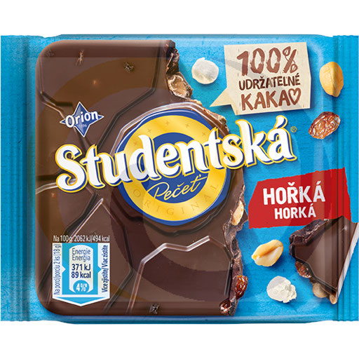 Nestle - słodycze, kawy Czekolada Studentska Gorzka 90g/14szt Nestle kod:8593893776838