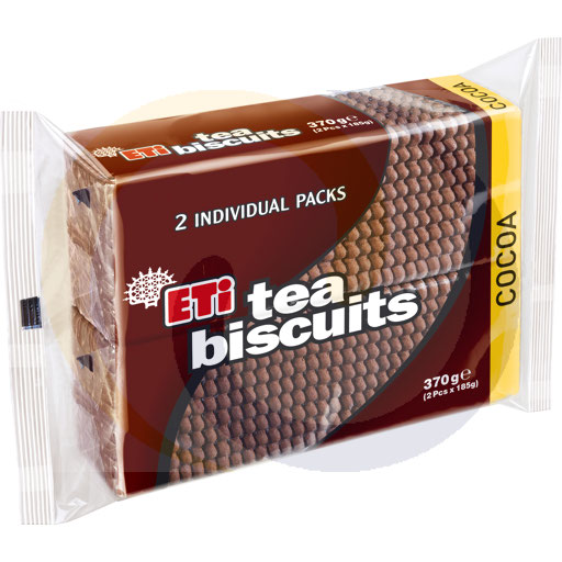 Eti Tea Biscuit Cocoa 370g/12szt ETI kod:8690526060293
