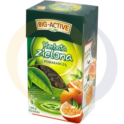 Herbapol Herbata BA zielona z pomar.liść 100g/12szt  kod:5905548350172