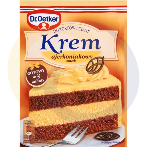 Dr. Oetker Krem do tortów i ciast ajerkoniakow 120g/20szt Dr.Oetker kod:5900437013503