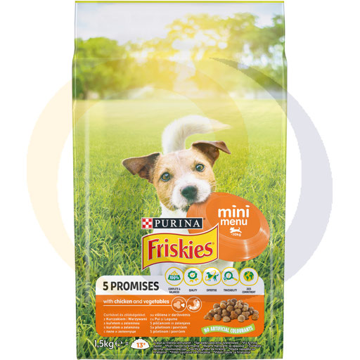 Nestle - Purina Friskies Dog pokarm kurczak i warzywa 1,5kg/4szt Purina kod:7613034230485