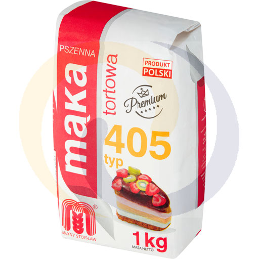 Mąka pszenna tortowa typ 405 1,0kg/10szt Stoisław (3.151)