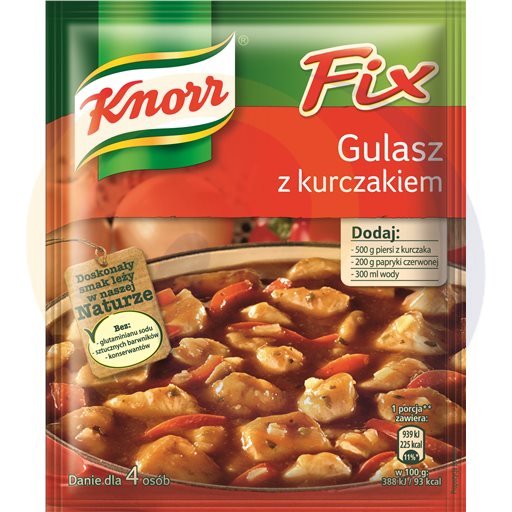 Knorr Fix Gulasz z Kurczakiem 4P 52g/21szt  kod:8712100561467