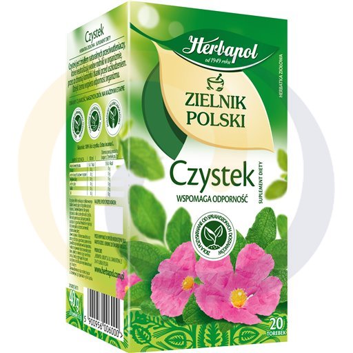 Herbapol Herbata Ziel.Polski Czystek 40g/12szt  kod:5900956006000