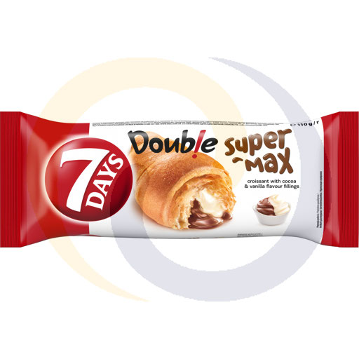 Croissant 7Days Supermax cocoa-vanilla 110g/18pcs Mondelez (3.135)