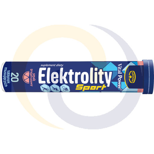 Tabletki elektrolity sport grejp.20T 86g/24szt Kruger (19.2445)